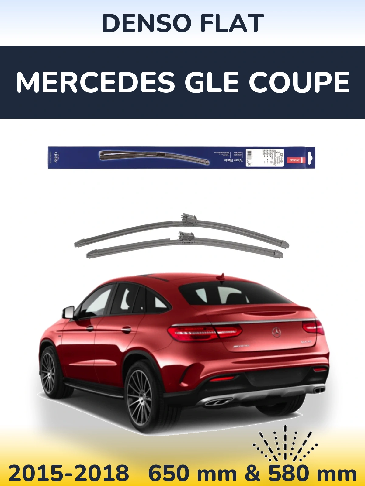 Torkarblad Denso Flat för Mercedes GLE Coupe