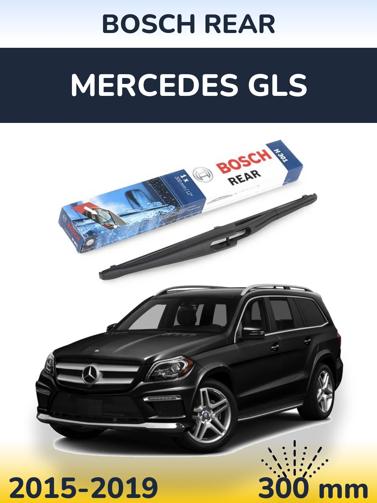 Torkarblad BOSCH Rear för Mercedes GLS