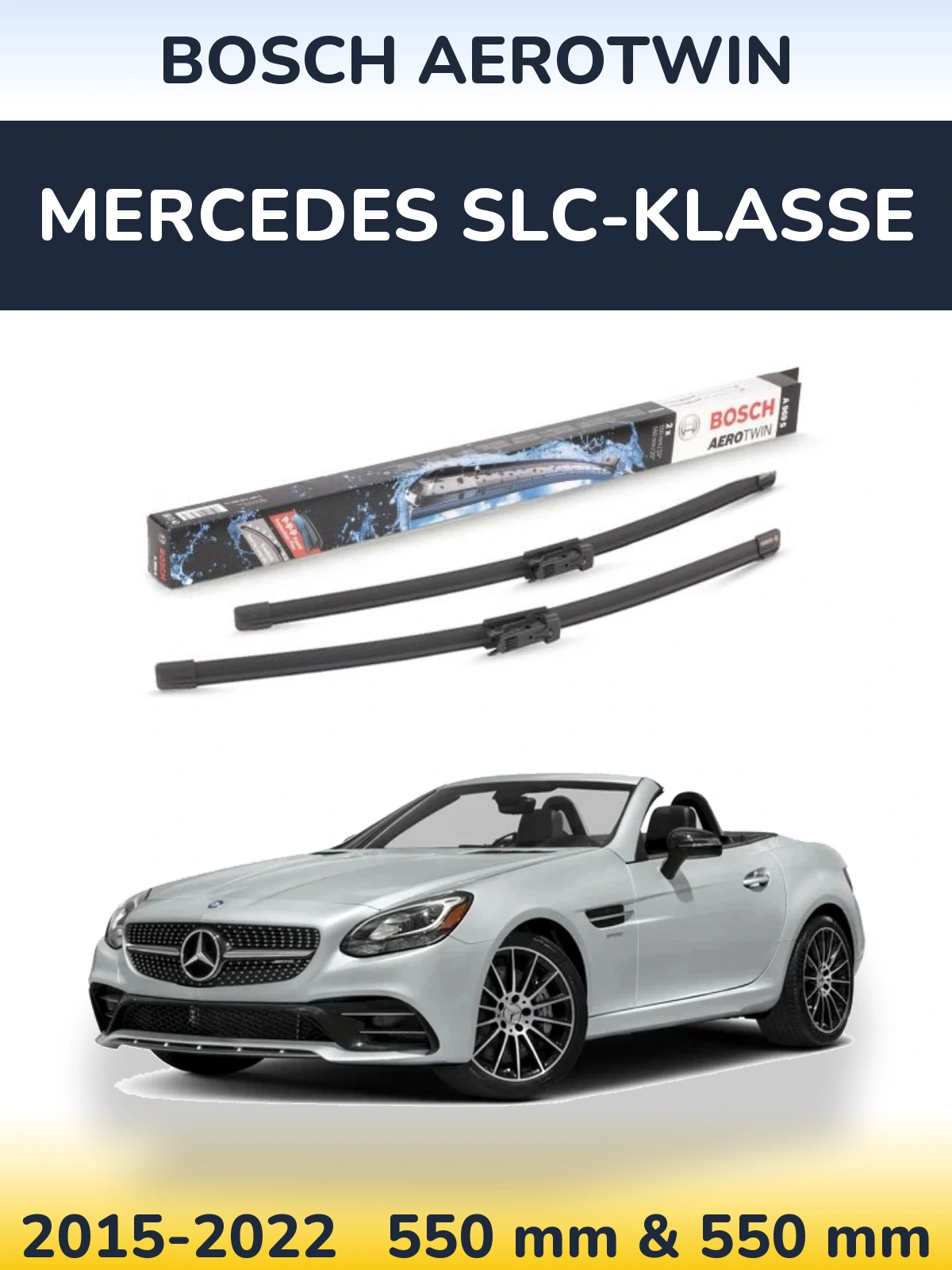 Torkarblad BOSCH AeroTwin för Mercedes SLC-Klasse