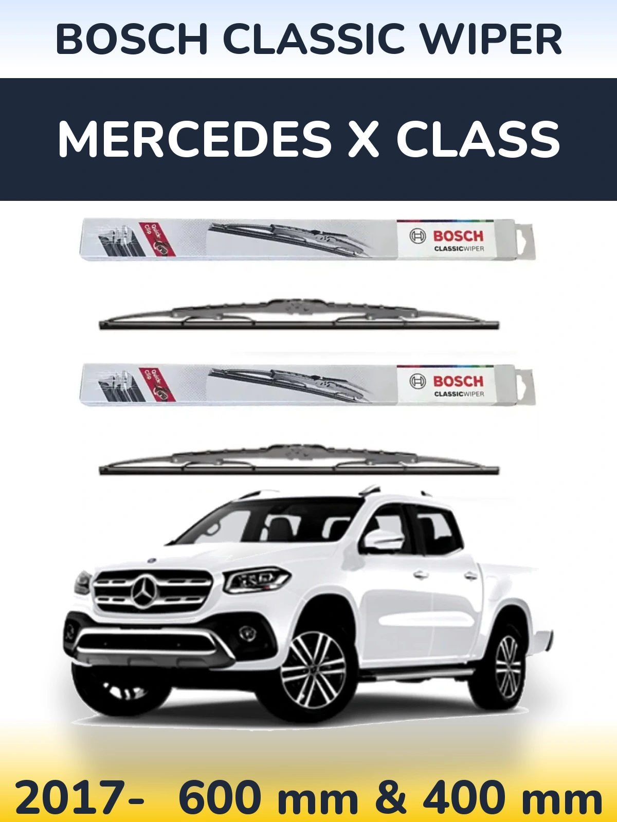Torkarblad BOSCH Classic Wiper för Mercedes X Class