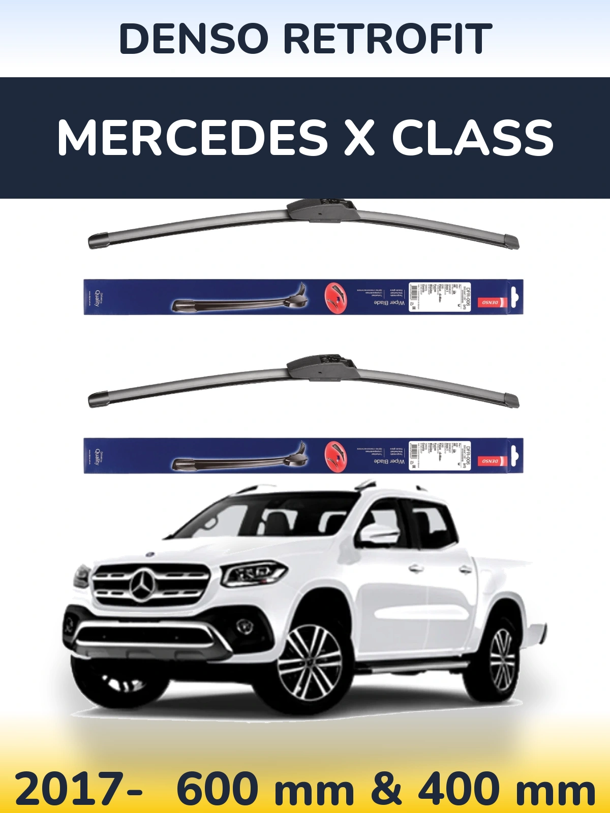 Torkarblad Denso Retrofit för Mercedes X Class