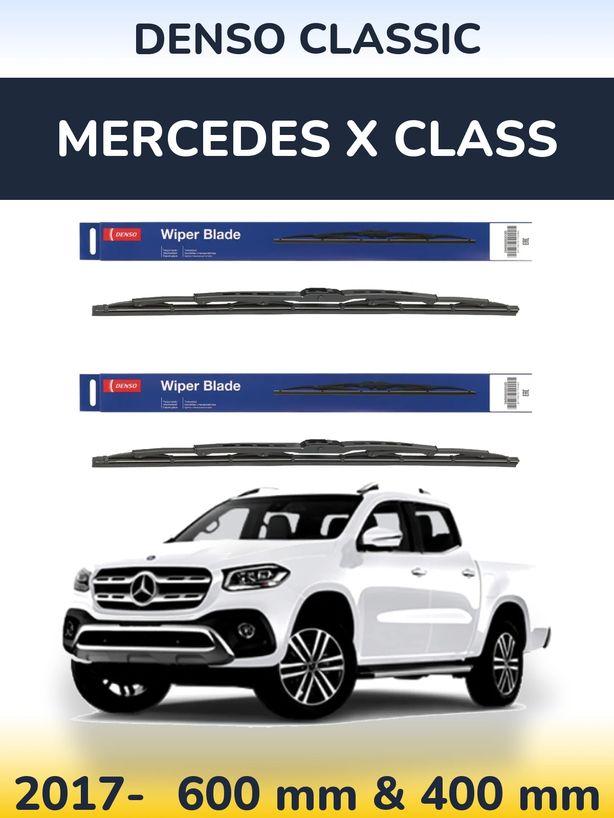 Torkarblad Denso Classic för Mercedes X Class
