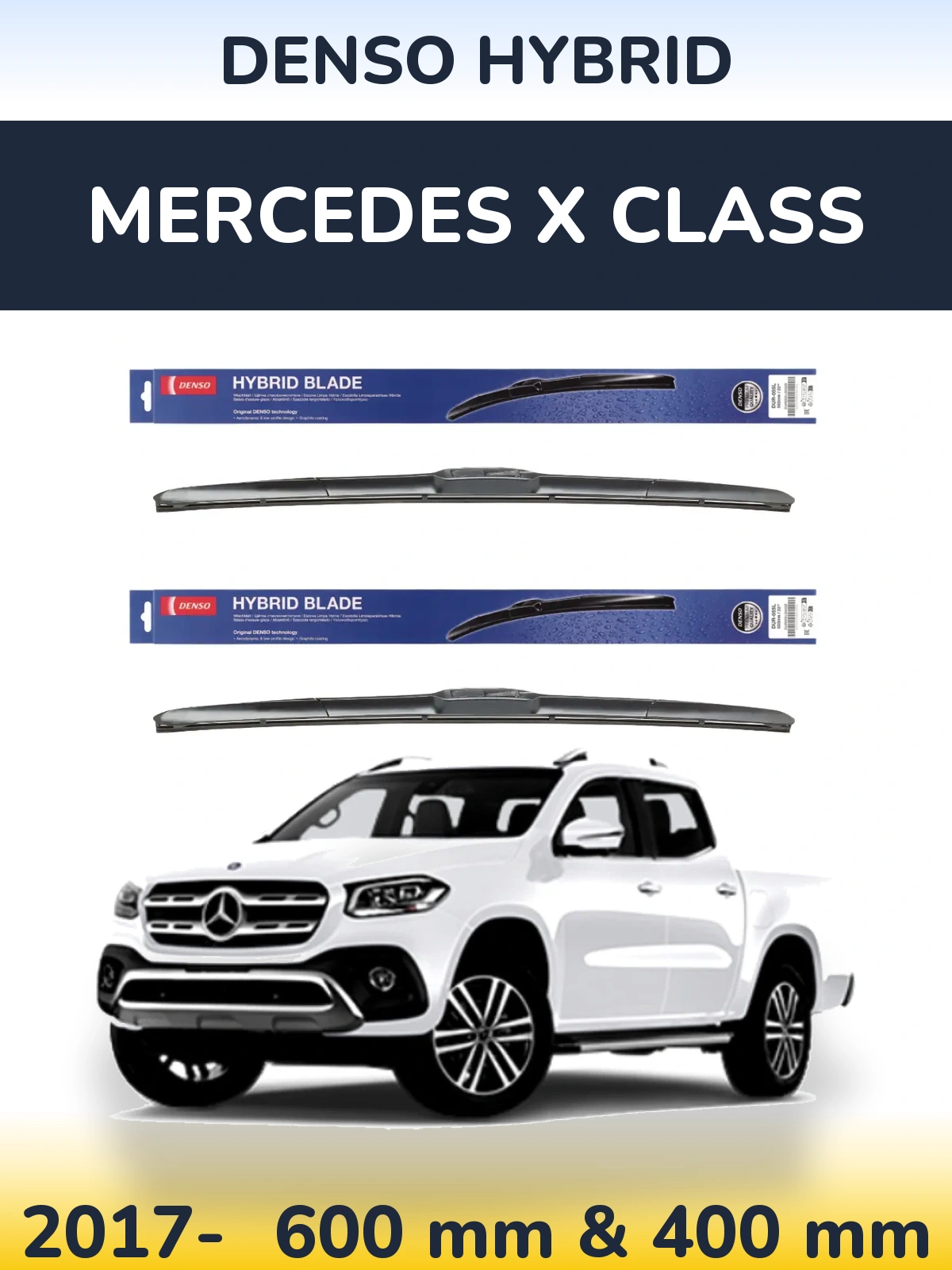 Torkarblad Denso Hybrid för Mercedes X Class