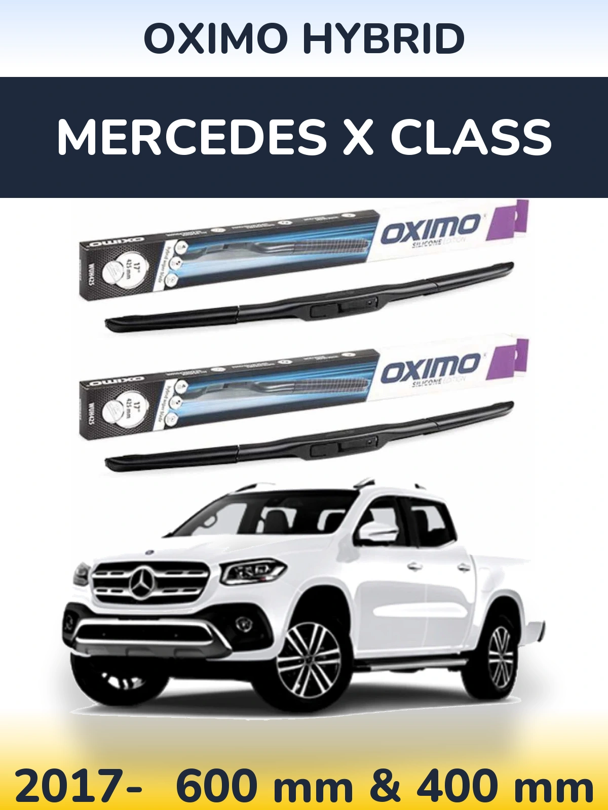 Torkarblad Oximo Hybrid för Mercedes X Class