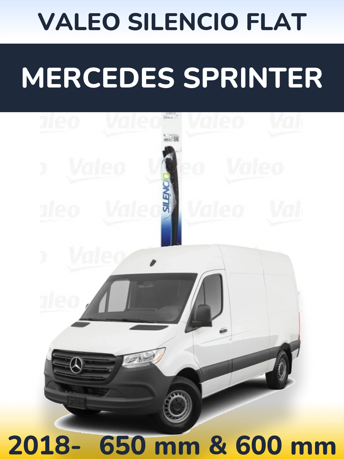 Torkarblad Valeo Silencio Flat för Mercedes Sprinter