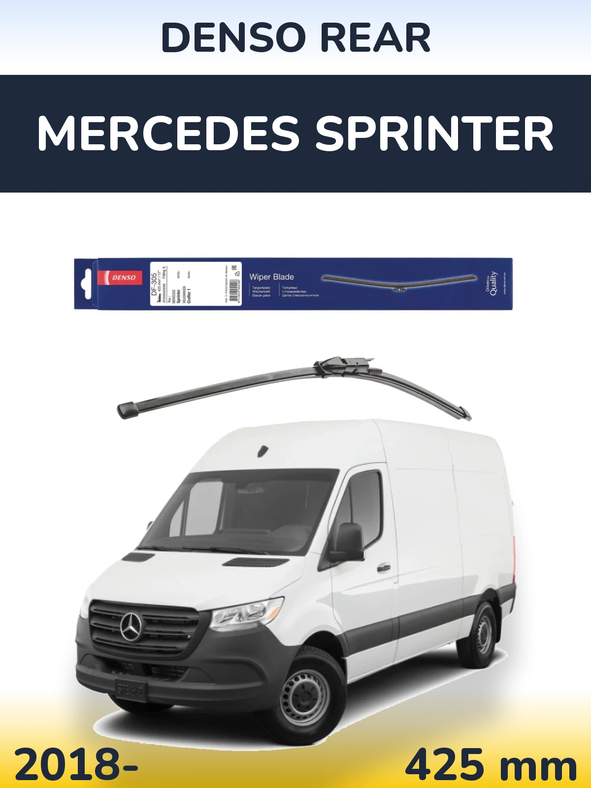 Torkarblad Denso Rear för Mercedes Sprinter