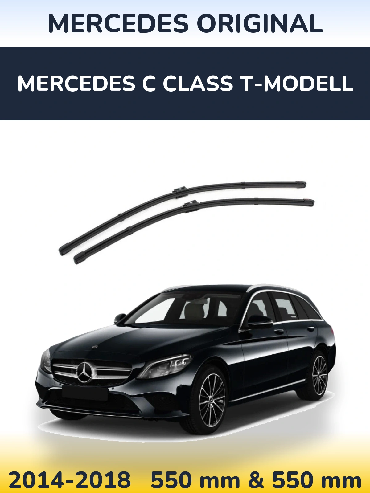 Torkarblad Mercedes OEM Mercedes Original för Mercedes C Class T-Modelll
