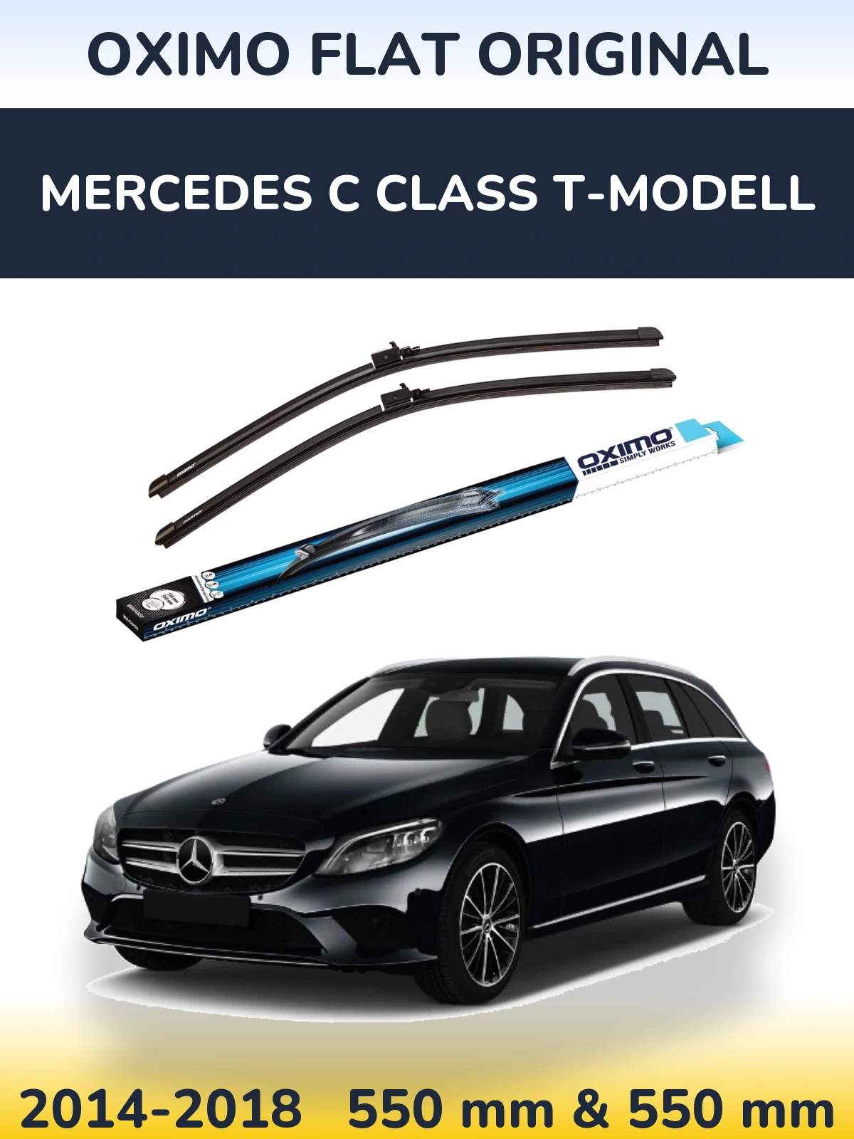 Torkarblad Oximo Flat Original för Mercedes C Class T-Modelll