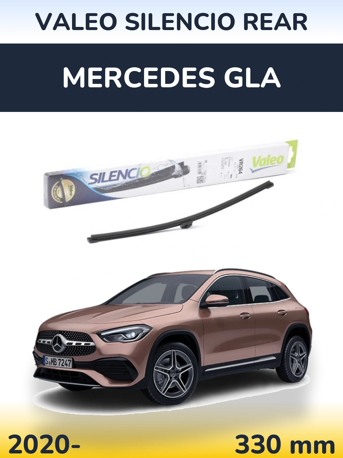 Torkarblad Valeo Silencio Rear för Mercedes GLA