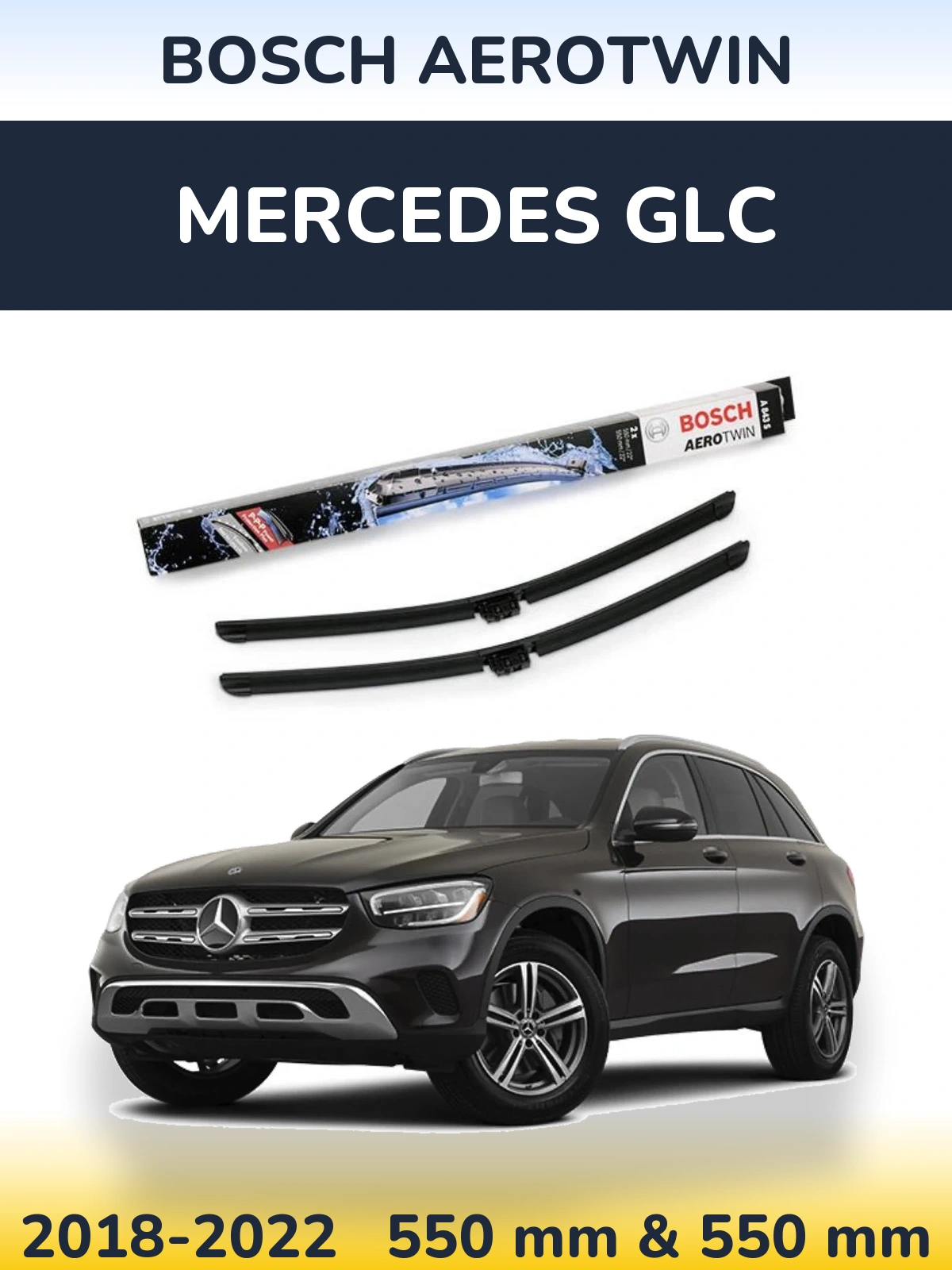 Torkarblad BOSCH AeroTwin för Mercedes GLC