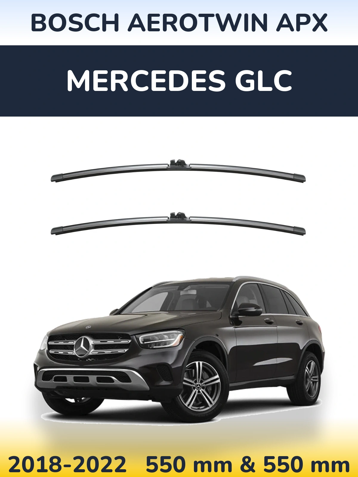 Torkarblad BOSCH AeroTwin APX för Mercedes GLC