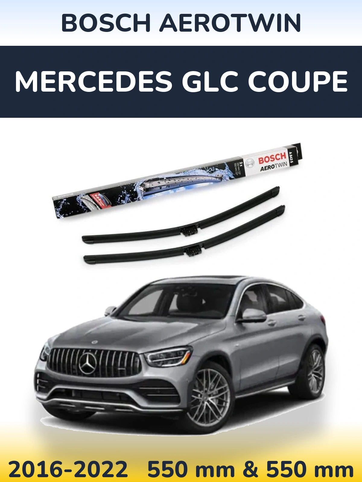 Torkarblad BOSCH AeroTwin för Mercedes GLC Coupe