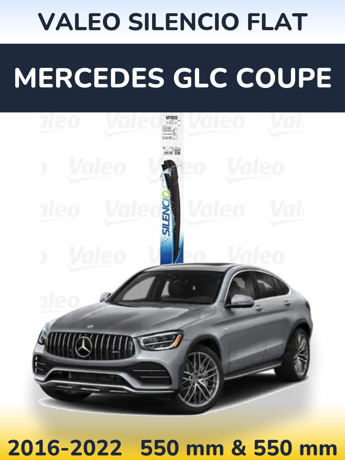 Torkarblad Valeo Silencio Flat för Mercedes GLC Coupe