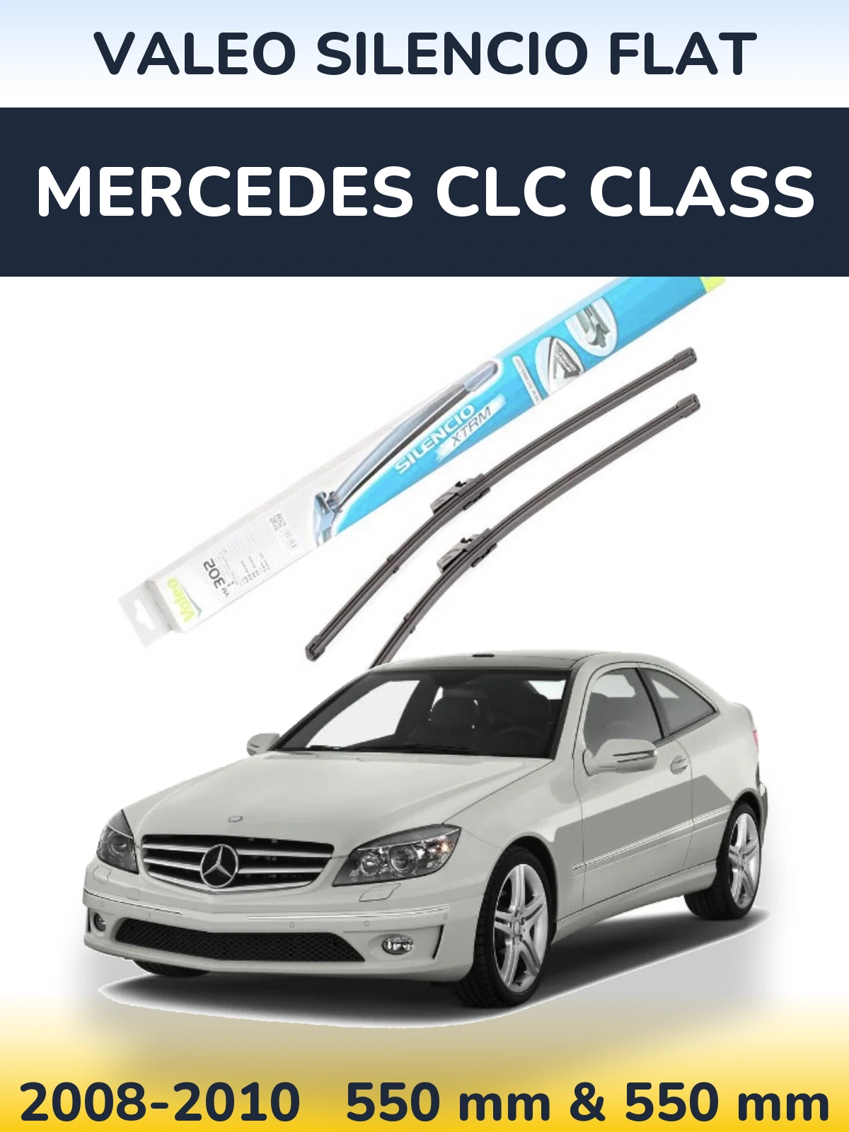 Torkarblad Valeo Silencio Flat för Mercedes CLC Class