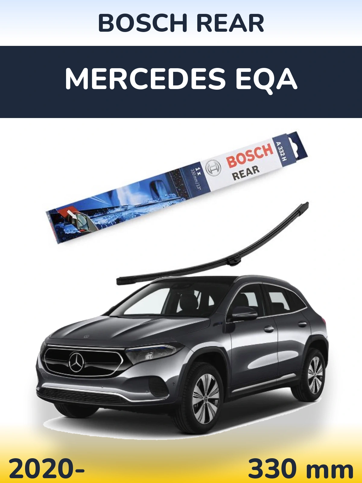 Torkarblad BOSCH Rear för Mercedes EQA