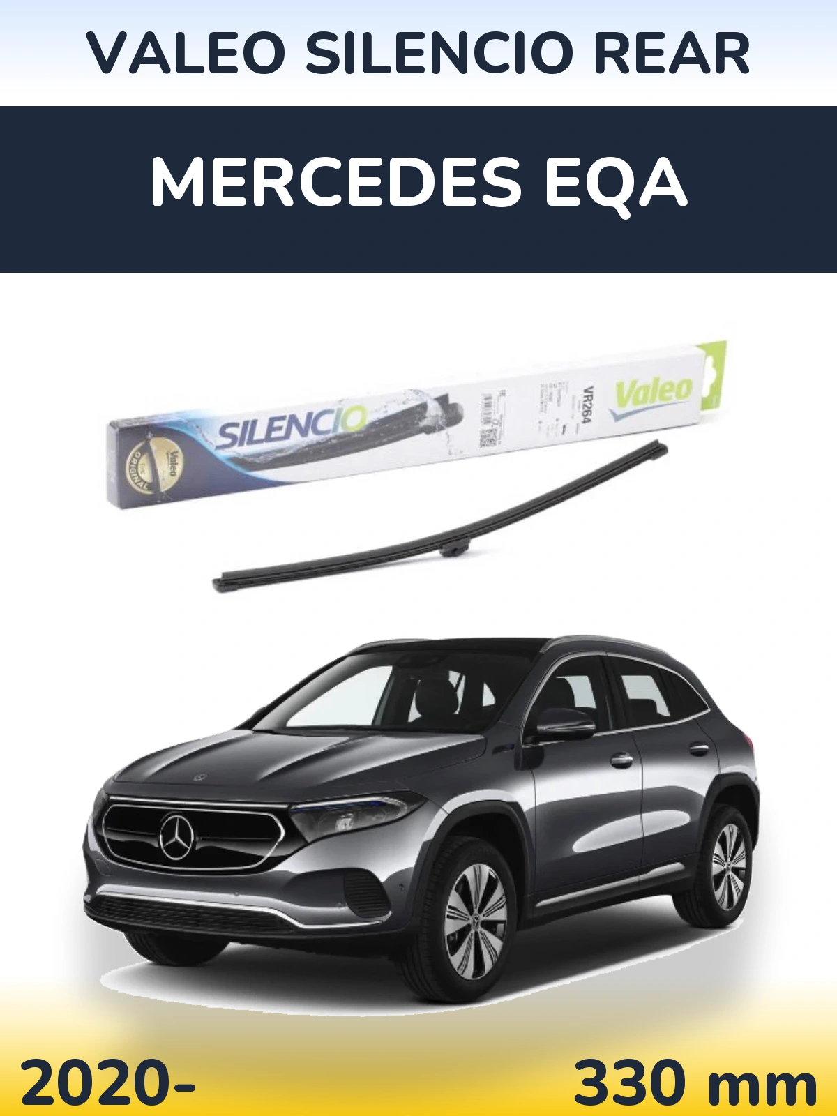 Torkarblad Valeo Silencio Rear för Mercedes EQA