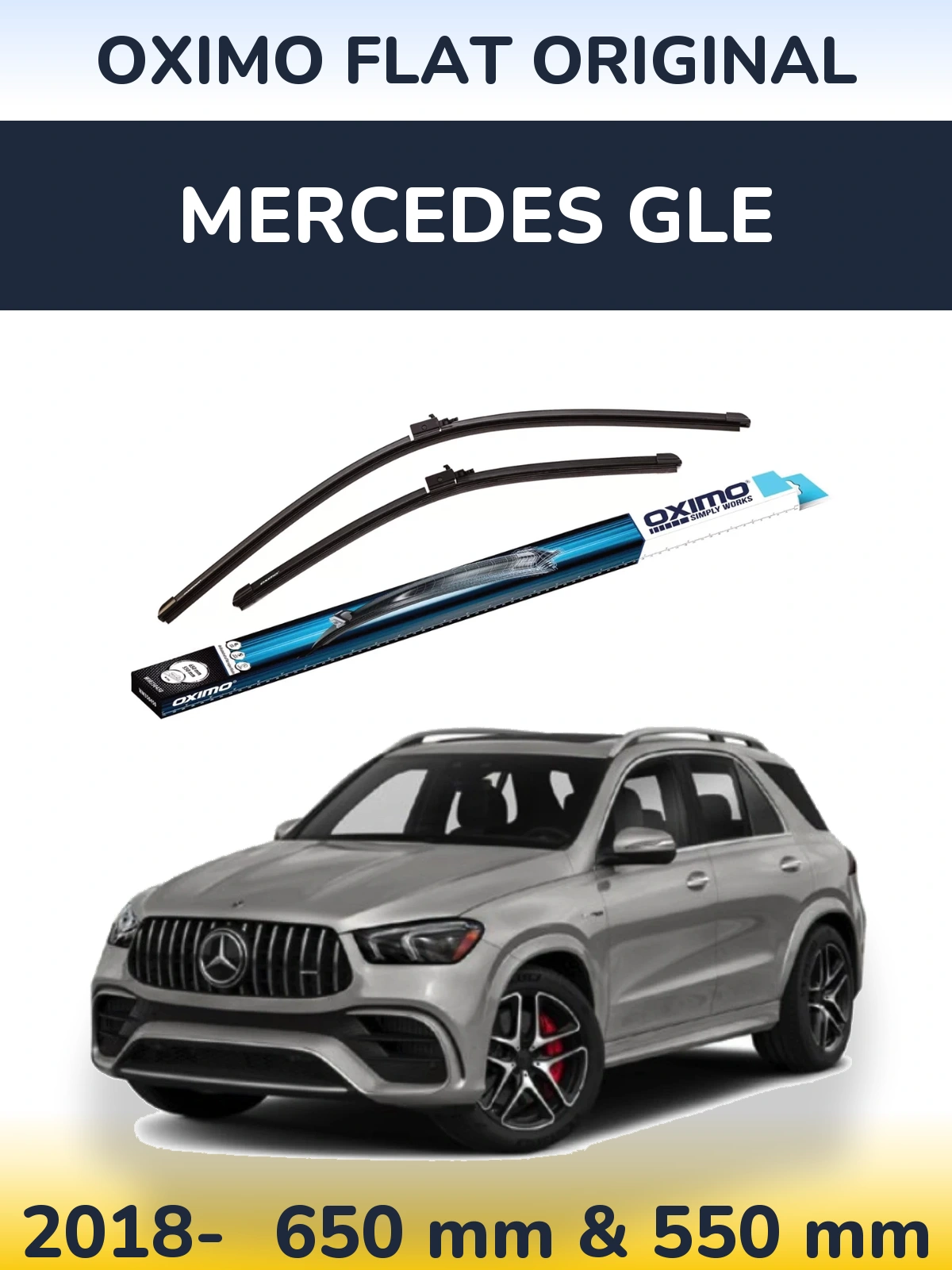 Torkarblad Oximo Flat Original för Mercedes GLE
