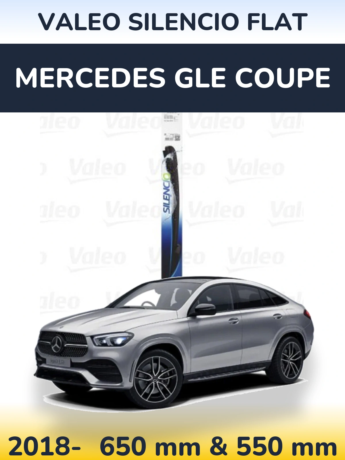 Torkarblad Valeo Silencio Flat för Mercedes GLE Coupe