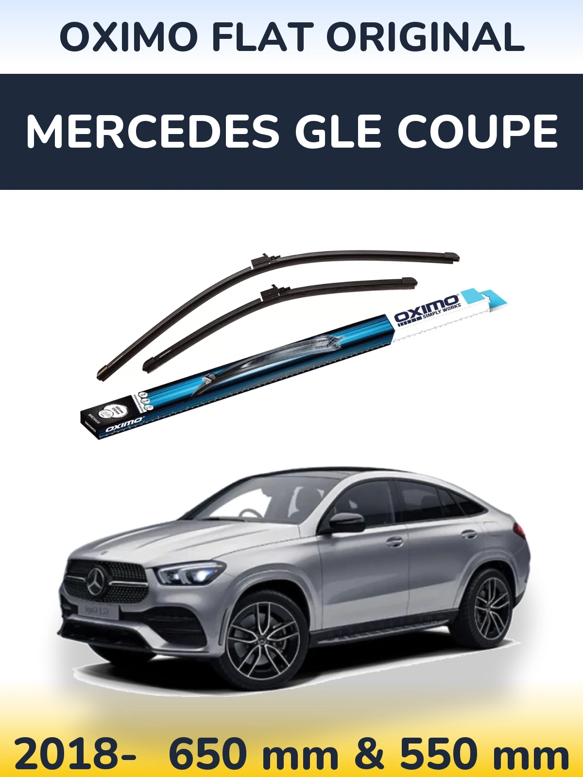 Torkarblad Oximo Flat Original för Mercedes GLE Coupe