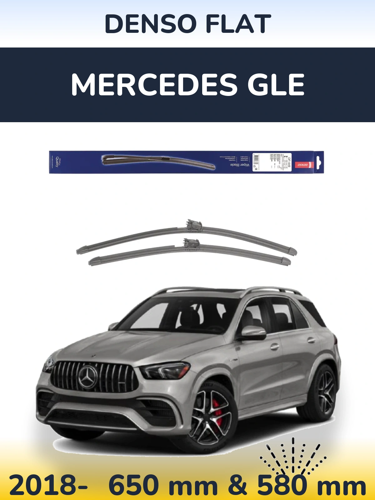 Torkarblad Denso Flat för Mercedes GLE