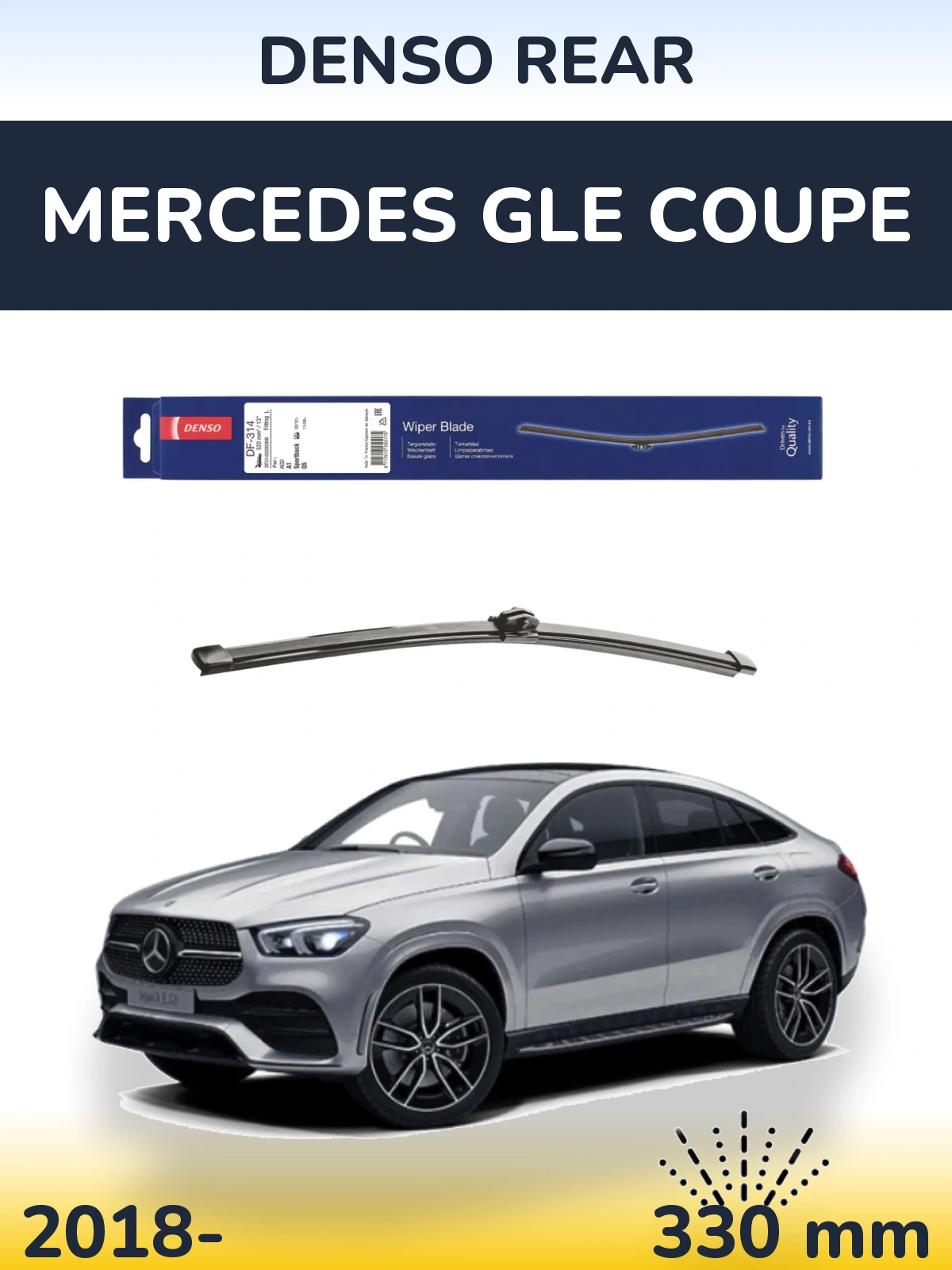Torkarblad Denso Rear för Mercedes GLE Coupe
