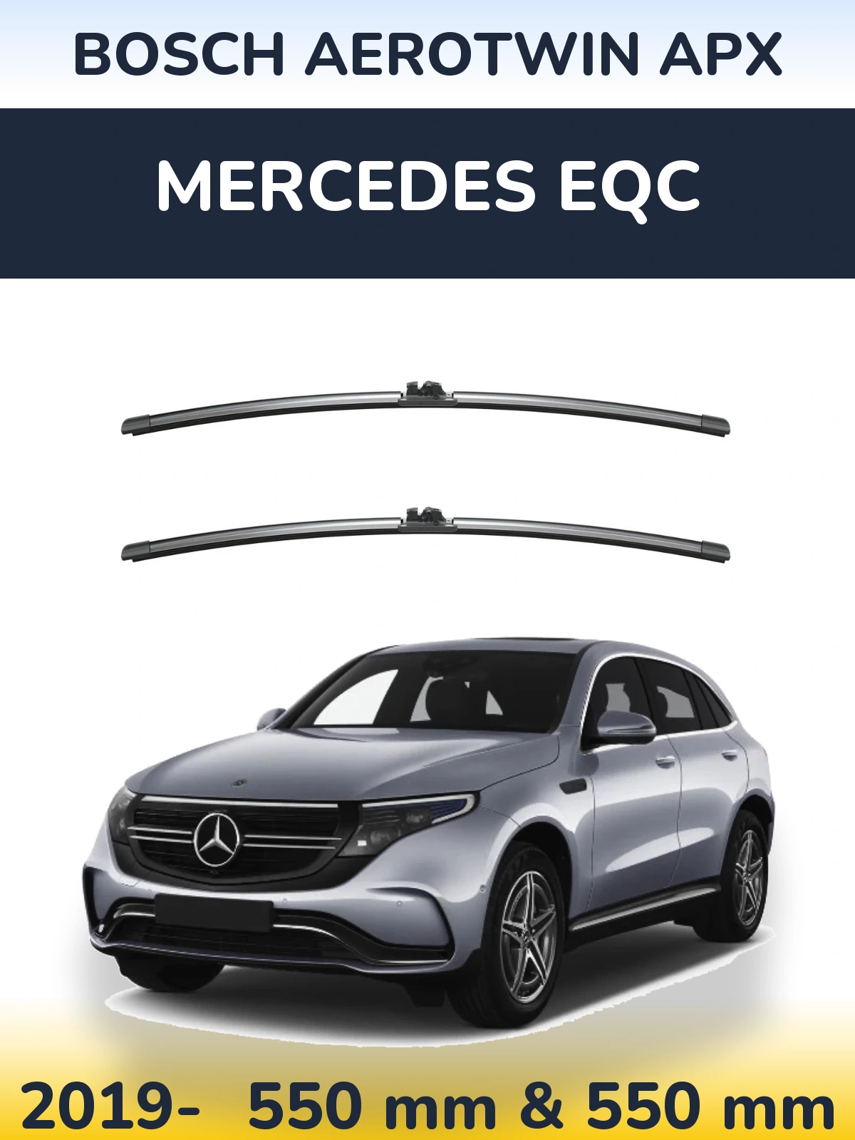 Torkarblad BOSCH AeroTwin APX för Mercedes EQC