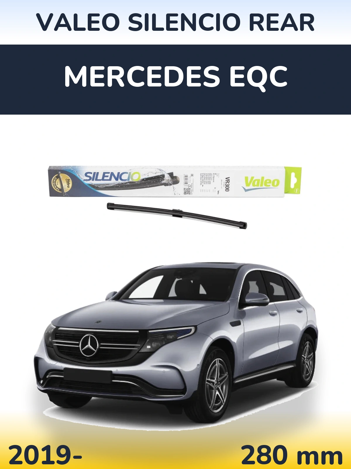 Torkarblad Valeo Silencio Rear för Mercedes EQC