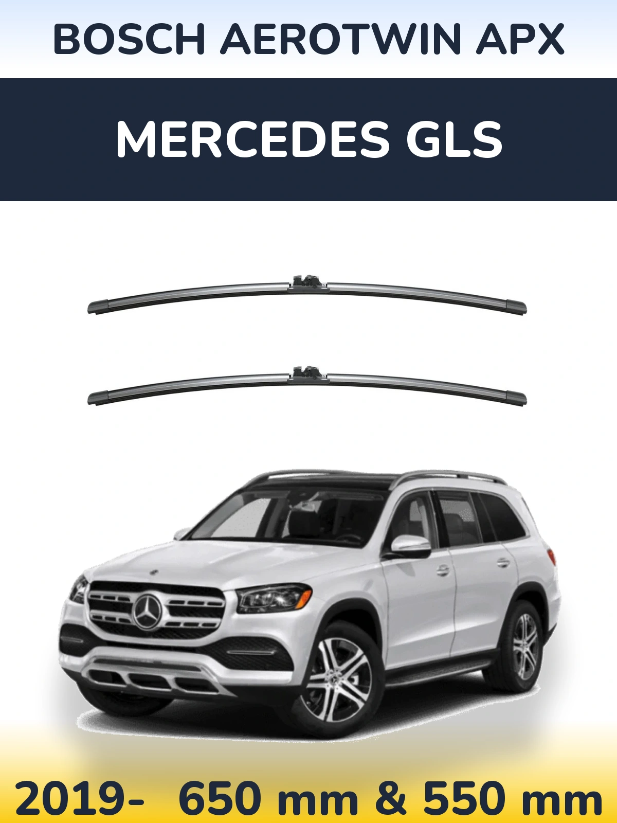 Torkarblad BOSCH AeroTwin APX för Mercedes GLS