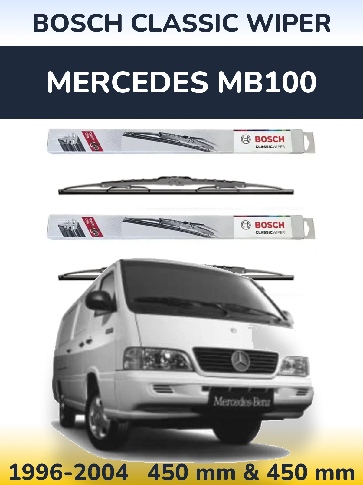 Torkarblad BOSCH Classic Wiper för Mercedes MB100