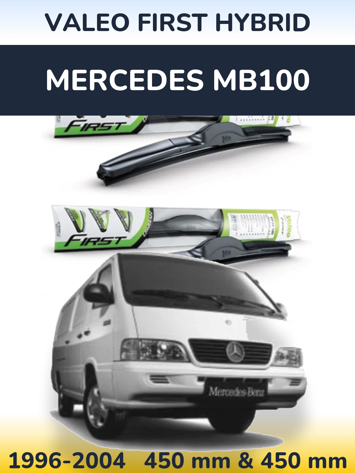Torkarblad Valeo First Hybrid för Mercedes MB100