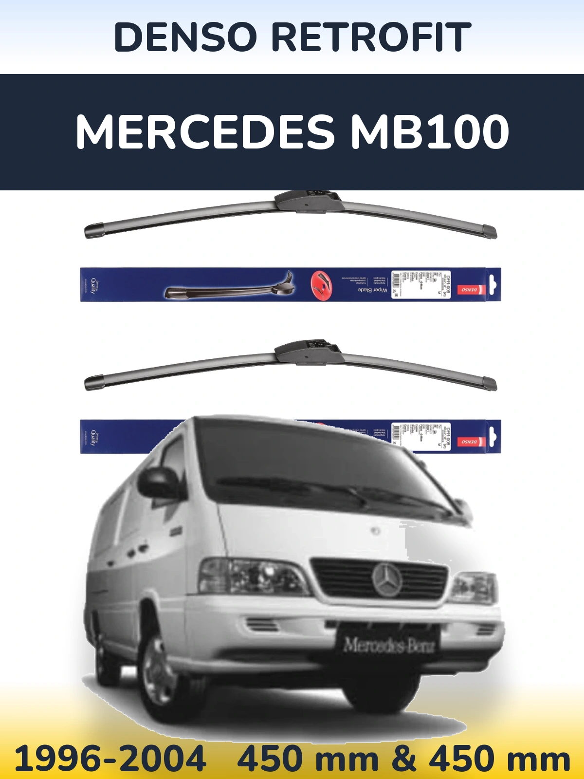 Torkarblad Denso Retrofit för Mercedes MB100