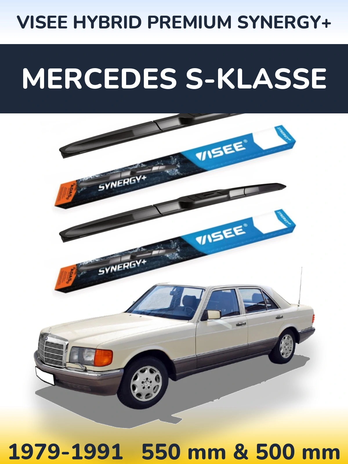 Torkarblad VISEE HYBRID PREMIUM SYNERGY+ för Mercedes S-Klasse