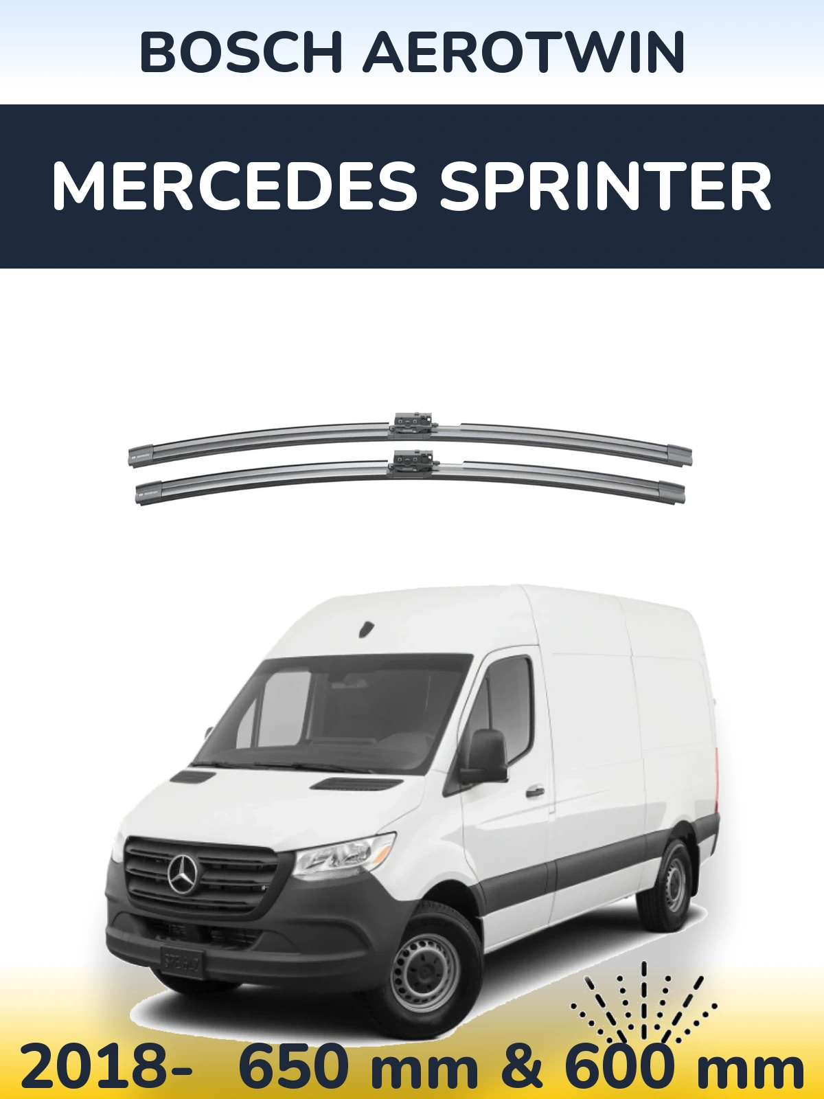 Torkarblad BOSCH AeroTwin för Mercedes Sprinter
