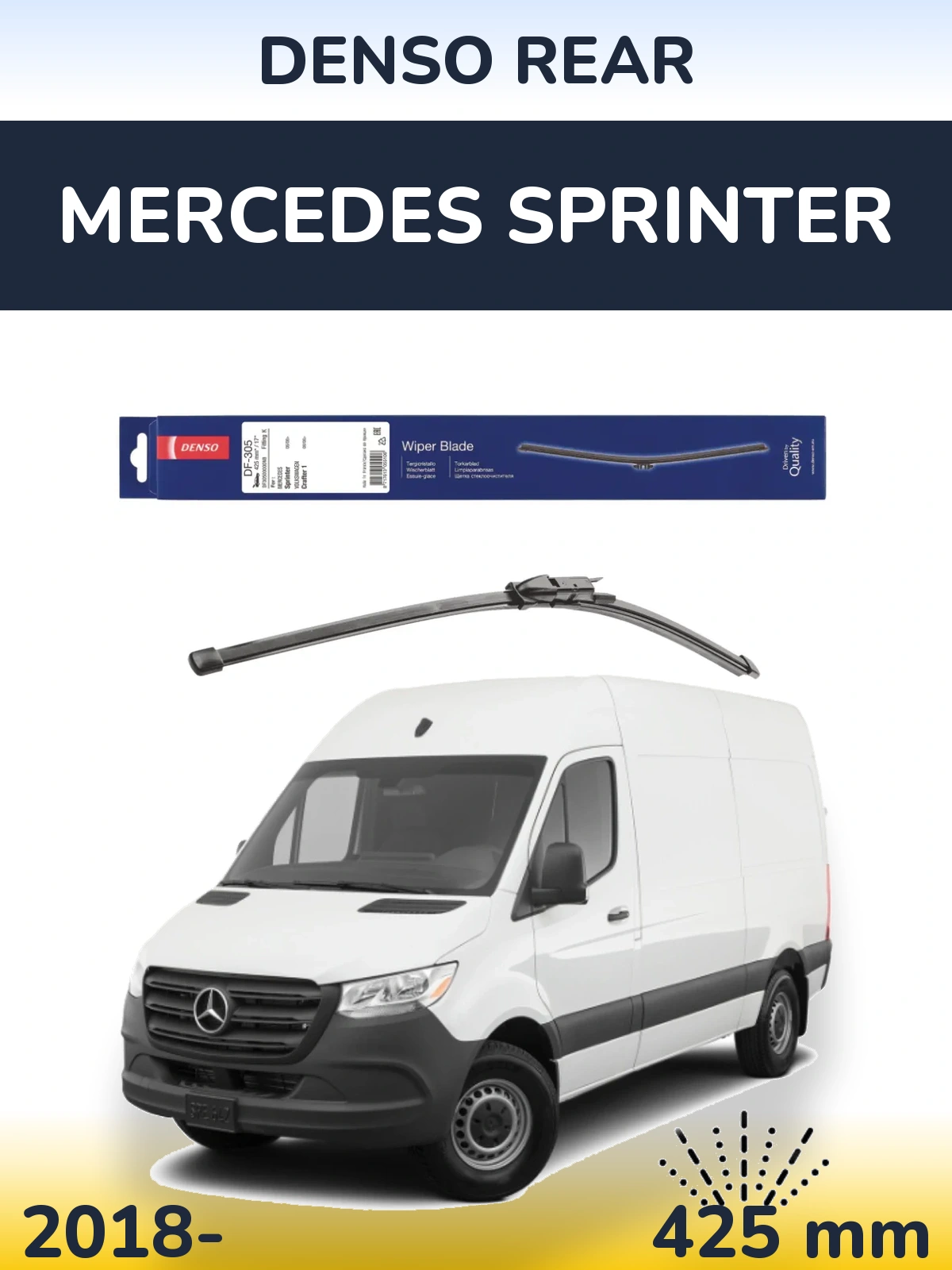 Torkarblad Denso Rear för Mercedes Sprinter
