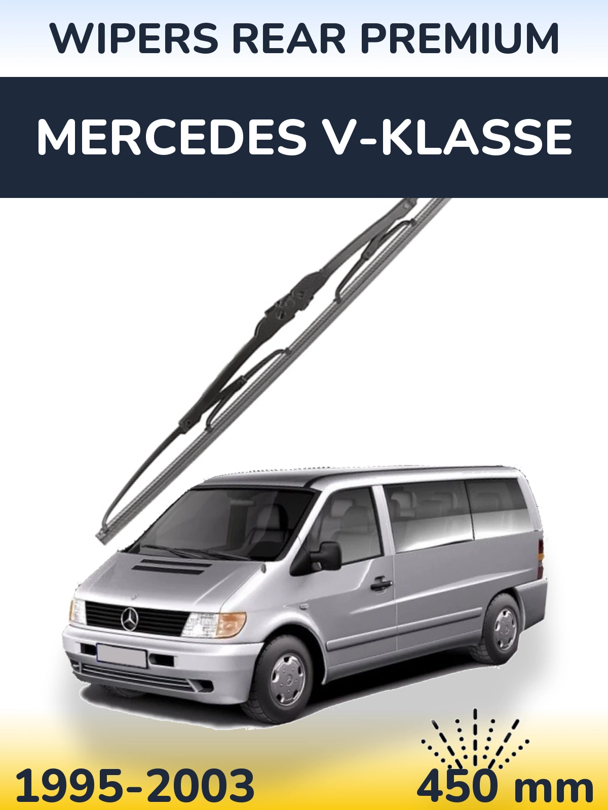 Torkarblad WIPERS REAR PREMIUM för Mercedes V-Klasse