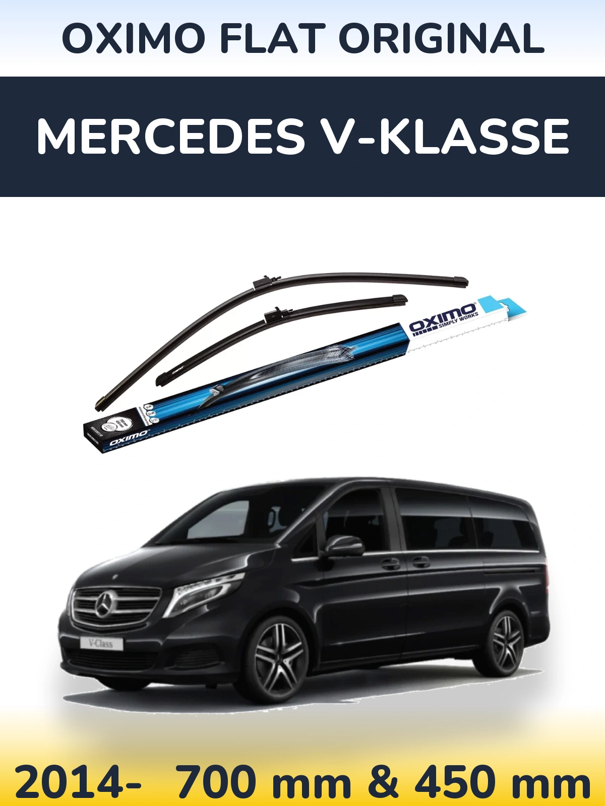 Torkarblad Oximo Flat Original för Mercedes V-Klasse
