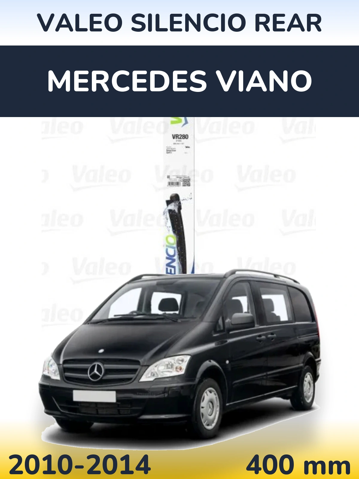 Задний дворник Valeo Silencio Rear 380 мм для Mercedes Viano 2010-2014