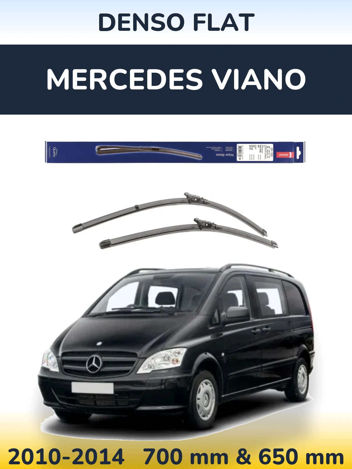 Torkarblad Denso Flat för Mercedes Viano