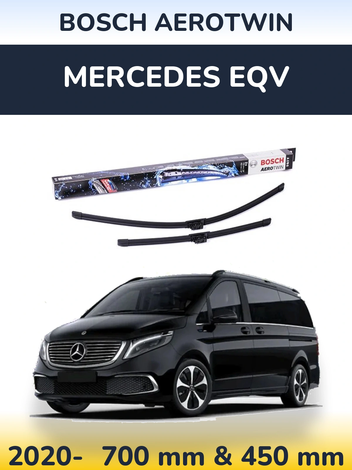 Torkarblad BOSCH AeroTwin för Mercedes EQV
