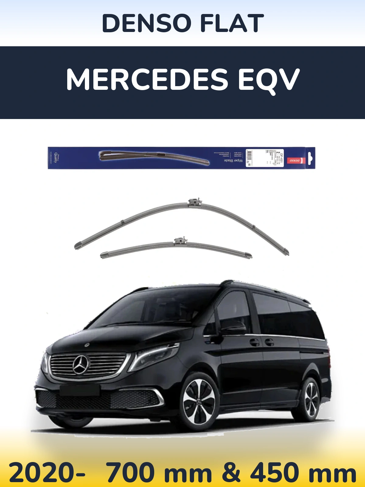 Torkarblad Denso Flat för Mercedes EQV