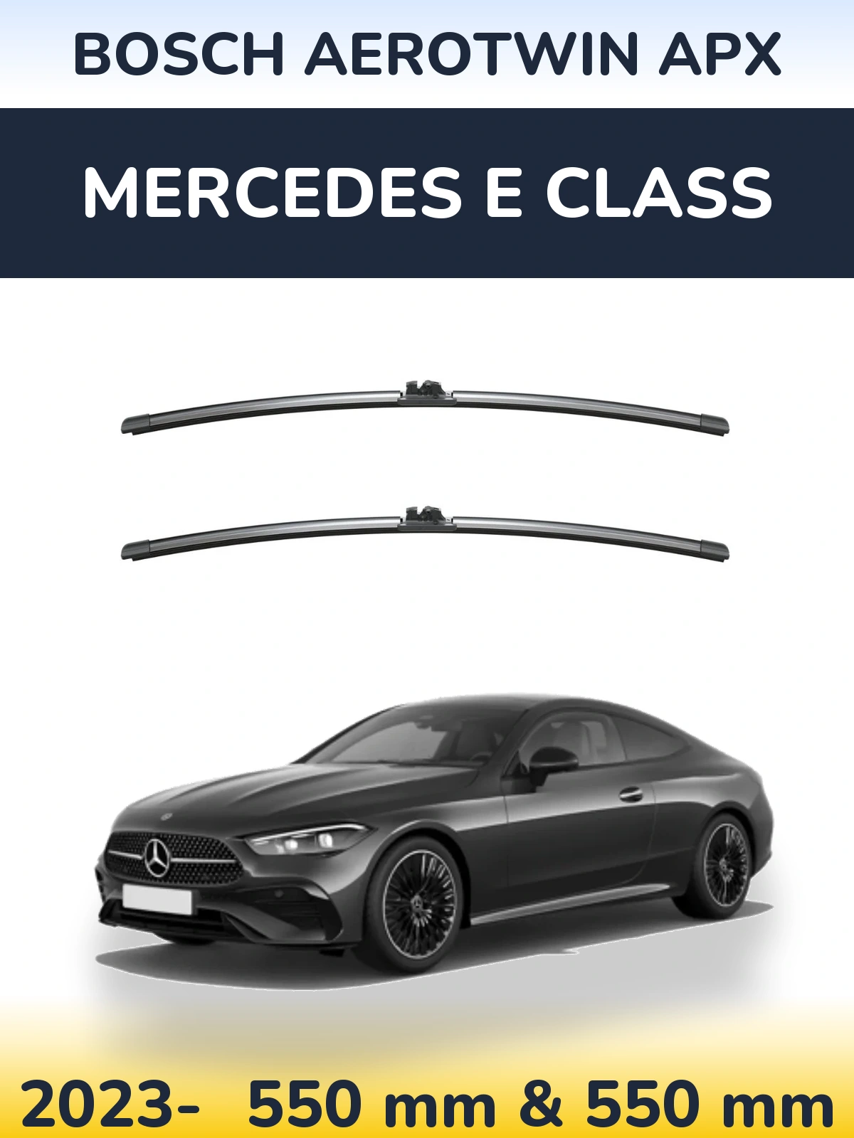 Torkarblad BOSCH AeroTwin APX för Mercedes E Class