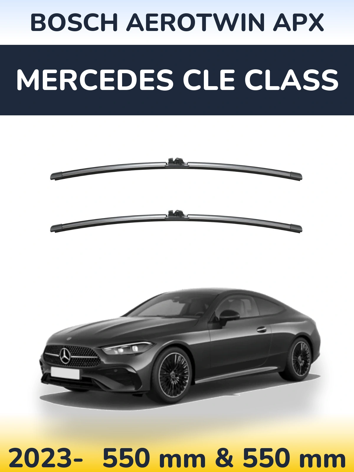Torkarblad BOSCH AeroTwin APX för Mercedes CLE Class
