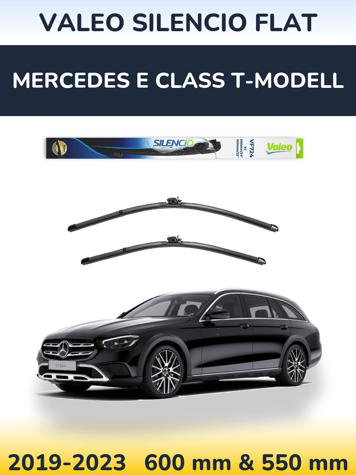 Torkarblad Valeo Silencio Flat för Mercedes E Class T-Modelll