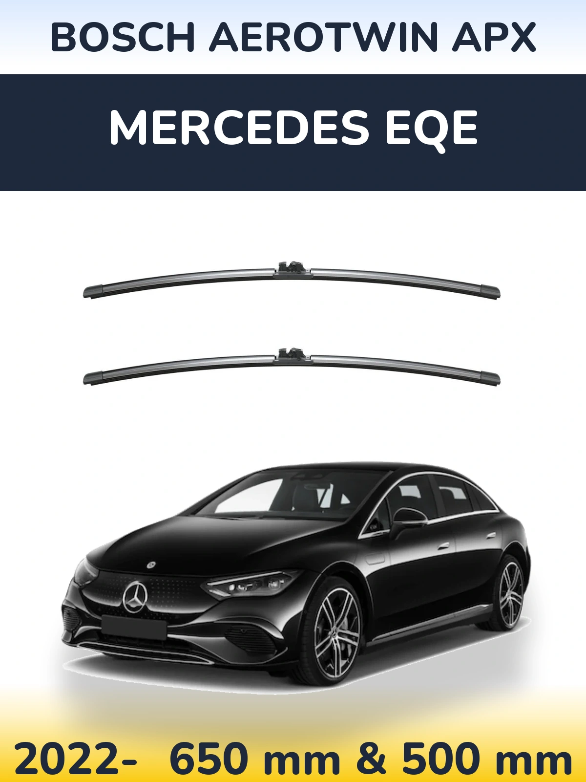 Torkarblad BOSCH AeroTwin APX för Mercedes EQE