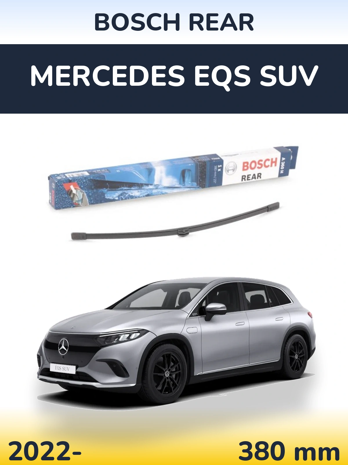 Torkarblad BOSCH Rear för Mercedes EQS SUV