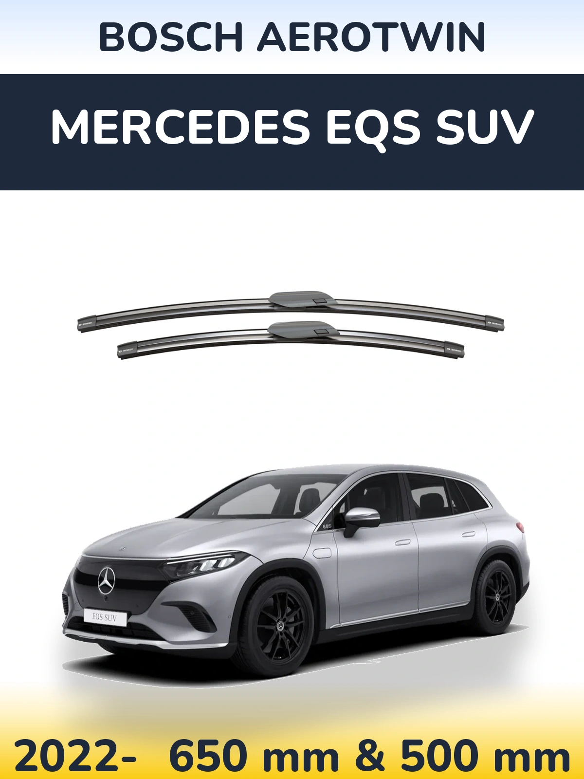 Torkarblad BOSCH AeroTwin för Mercedes EQS SUV