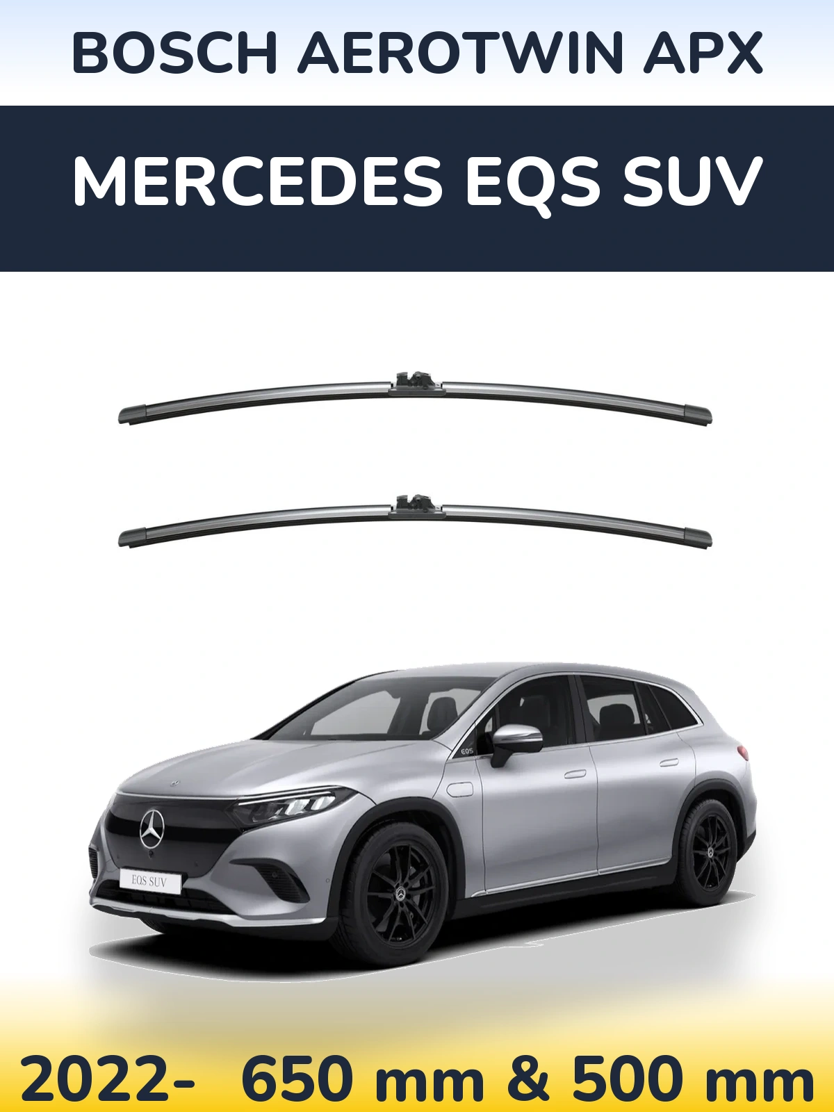 Torkarblad BOSCH AeroTwin APX för Mercedes EQS SUV