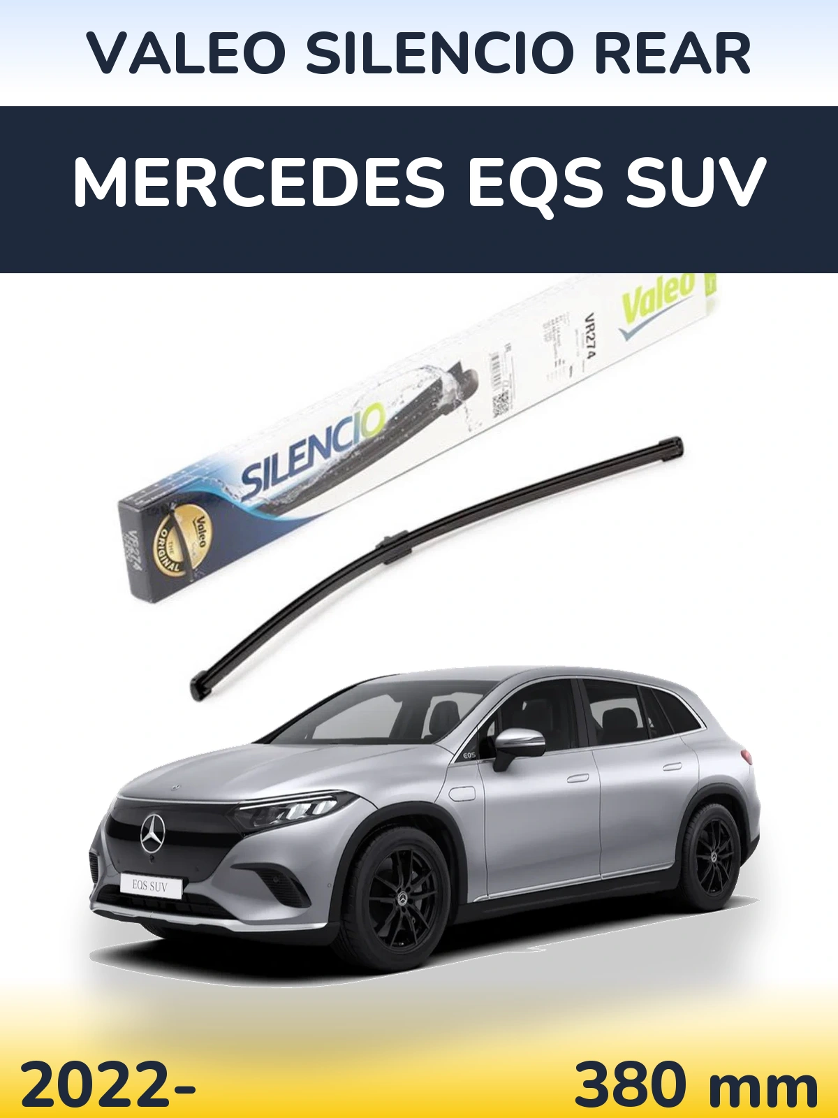 Torkarblad Valeo Silencio Rear för Mercedes EQS SUV