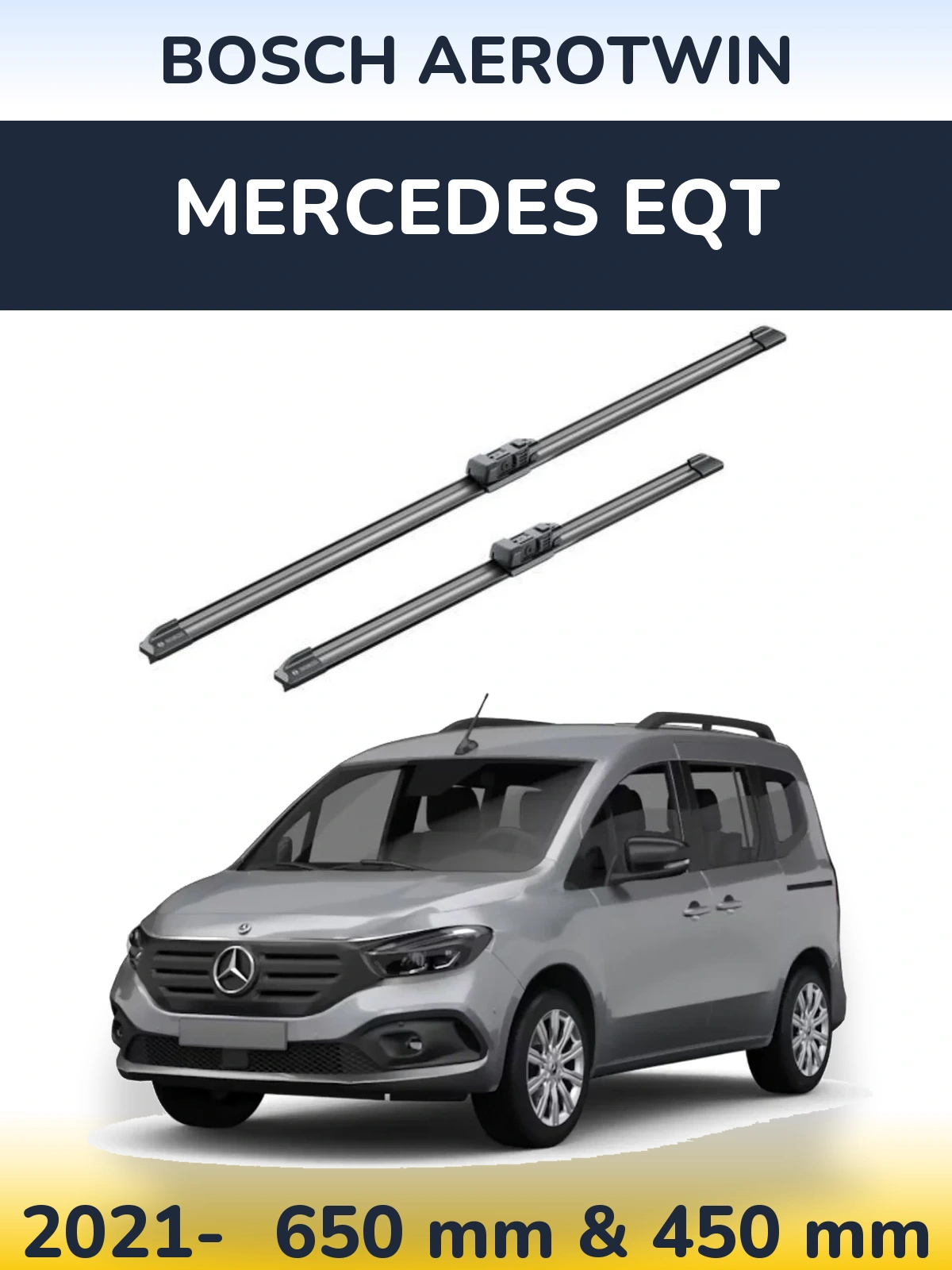 Torkarblad BOSCH AeroTwin för Mercedes EQT