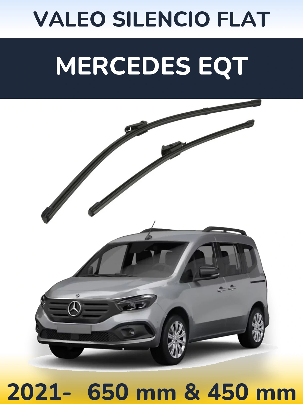 Torkarblad Valeo Silencio Flat för Mercedes EQT
